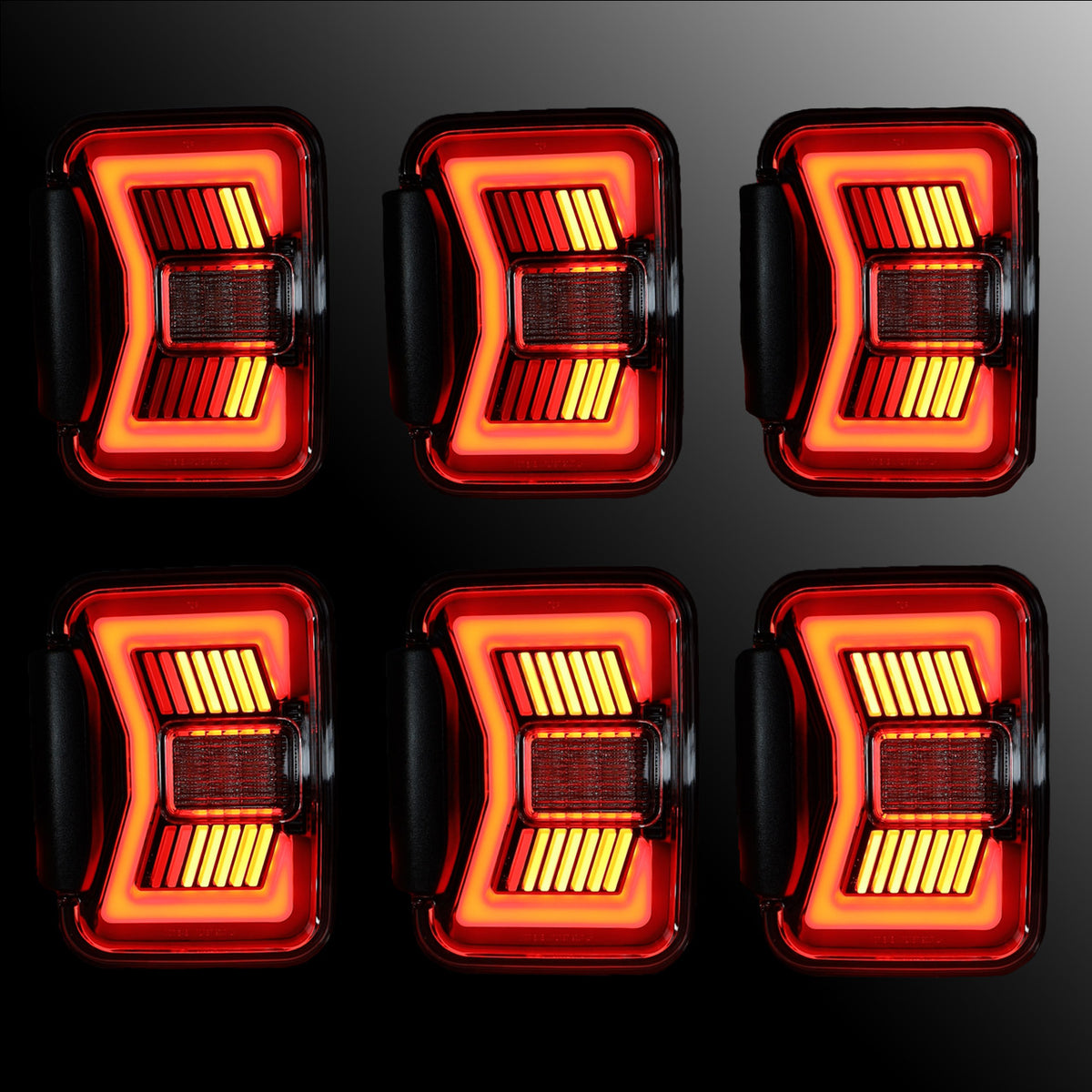Winjet Renegade LED Tail Lights Jeep Gladiator JT (18-24) w/ LED Light
