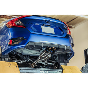 1529.10 ARK DT-S Exhaust Honda Civic Sport Sedan FC2 (2019-2021) w/ Polished or Blue Burnt Tips - Redline360