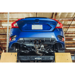 1529.10 ARK DT-S Exhaust Honda Civic Sport Sedan FC2 (2019-2021) w/ Polished or Blue Burnt Tips - Redline360