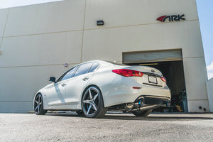 2249.10 ARK GRiP Catback Exhaust Infiniti Q50 Hybrid / 3.7L (14-15) Polished or Burnt Tips - Redline360