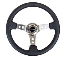 Load image into Gallery viewer, 107.95 NRG Steering Wheels (Leather - Black Stitch - 350mm - 3&quot; Deep Dish) Gunmetal - Redline360 Alternate Image