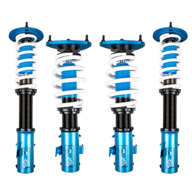 724.00 FIVE8 Coilovers Subaru WRX (02-07) SS Sport w/ Front Camber Plates - Redline360