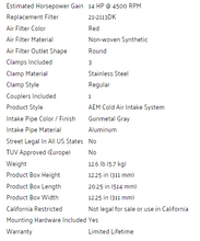 Load image into Gallery viewer, AEM Cold Air Intake VW Golf 1.8L / 2.0L (2016-2019) Gunmetal Gray - 21-802C - Default Title Alternate Image
