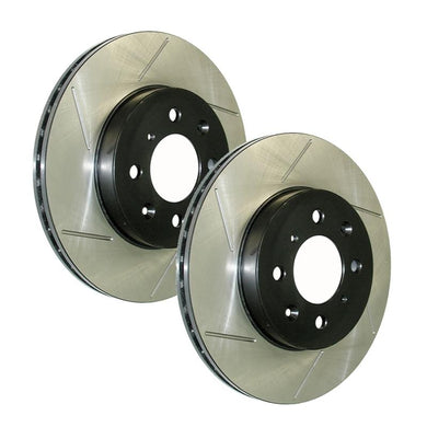 218.99 StopTech Front Slotted Brake Rotors Acura CL (2001-2003) Passenger or Driver Side - Redline360