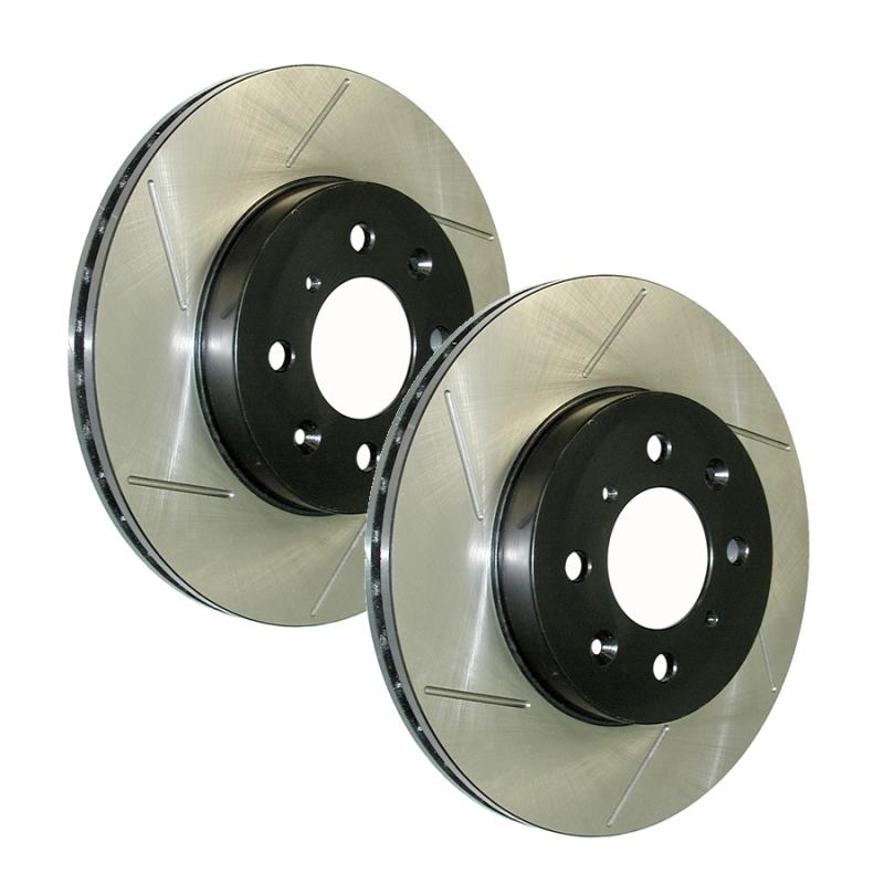 339.02 StopTech Front Slotted Brake Rotors Audi A7 Quattro (12-18) Passenger or Driver Side - Redline360