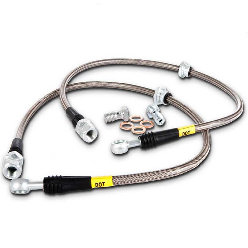 92.39 StopTech Stainless Brake Lines Acura CSX Type-S (2007) Front Set - 950.40011 - Redline360