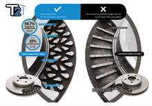 Load image into Gallery viewer, DBA 4000 T3 Slotted Brake Genesis G70 Sedan/Wagon 2.0T/3.3T w/ Brembo Brakes (19-22) 350mm Front or 340mm Rear Rotor Alternate Image