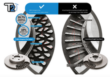 Load image into Gallery viewer, DBA 4000 T3 Slotted Brake Rotors Subaru Impreza (2010) 326mm Front / 316mm Rear Rotor Alternate Image