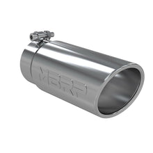 Load image into Gallery viewer, MBRP Exhaust Tip [4" O.D. Angled Rolled End / 3.5" inlet/ 10" length] T304 Stainless Steel or Black Coated - T304 Stainless Steel Alternate Image