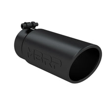 Load image into Gallery viewer, MBRP Exhaust Tip [4" O.D. Angled Rolled End / 3.5" inlet/ 10" length] T304 Stainless Steel or Black Coated - Black Coated Aluminized Alternate Image