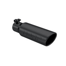Load image into Gallery viewer, MBRP Exhaust Tip [3.5" O.D. Angled Rolled End / 2.5" inlet / 10" length] T304 Stainless Steel or Black Coated - Black Coated Aluminized Alternate Image