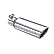 Load image into Gallery viewer, MBRP Exhaust Tip [3.5" O.D. Angled Rolled End / 2.5" inlet / 10" length] T304 Stainless Steel or Black Coated - T304 Stainless Steel Alternate Image