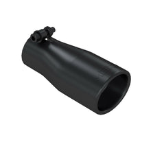 Load image into Gallery viewer, MBRP Exhaust Tip [3.75" O.D. Oval 2.5" inlet 7 1/16" length] T304 Stainless Steel or Black Coated - Black Coated Aluminized Alternate Image