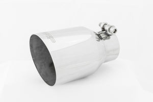 54.99 MBRP Exhaust Tips [2.5" inlet / 4"OD / Single Wall Angle Cut /  6.5" length] T304 Stainless / Burnt End  / Carbon Fiber Tips - Redline360