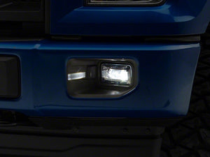 Raxiom LED Fog Lights Ford F150 (15-20) [Axial Series -OE Style] Black Housings w/ Clear Lenses