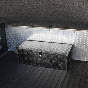 159.95 Spec-D Aluminum Tool Box (Truck Work ToolBox / Storage / Trailer) Black - Redline360