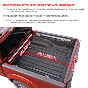 169.95 Spec-D Tonneau Cover Nissan Titan (2004-2015) Tri-Fold Soft Cover - Redline360