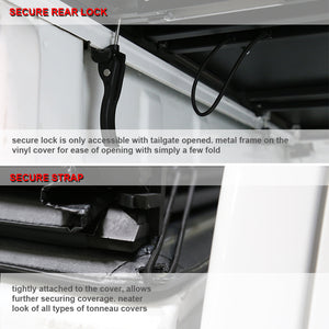 169.95 Spec-D Tonneau Cover Nissan Frontier (2005-2013) Tri-Fold Soft Cover - Redline360