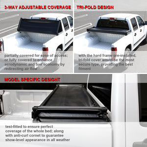 169.95 Spec-D Tonneau Cover Nissan Titan (2004-2015) Tri-Fold Soft Cover - Redline360