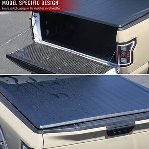 199.95 Spec-D Tonneau Cover Toyota Tundra Double Cab / CrewMax (2000-2019) Roll Up Vinyl w/ Light - Redline360