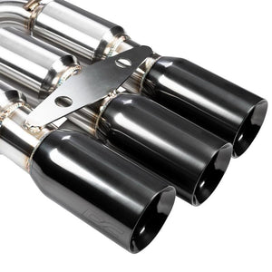 1899.00 DC Sports Catback Exhaust Honda Civic Type-R (17-21) Triple Muffler / Black or Blue Burnt Tips - Redline360