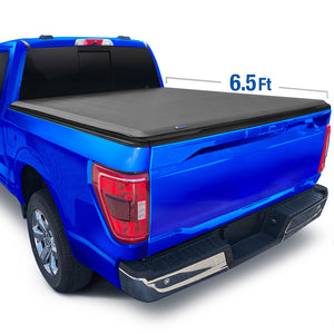 229.00 Tyger Tonneau Cover Ford F150 [6'5"] Styleside (2009-2014) T1 Soft Roll Up - Redline360