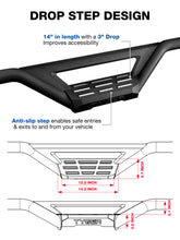 Load image into Gallery viewer, 429.00 Tyger Drop Step Bars Chevy Colorado / GMC Canyon Crew Cab (15-22) Textured Black - Redline360 Alternate Image