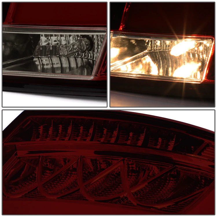 DNA LED Tail Lights Audi S6 (2007-2008) w/ 3D LED Light Tube - Red