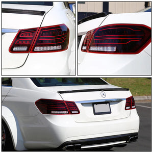 DNA Tail Lights Mercedes E63 AMG Sedan W212 (09-12) w/ Tron Style LED Bar - Red/Clear or Red/Smoked Lens