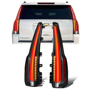 DNA LED Tail Lights Chevy Suburban (15-18) w/ LED Bar + Turn Signal Re ...