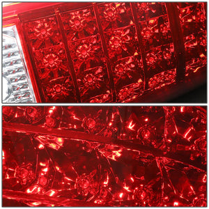 DNA LED Tail Lights Chevy Tahoe (2007-2014) Red Lens w/ Chrome Housing