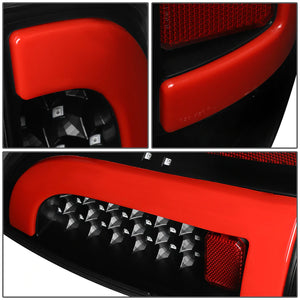 DNA LED Tail Lights Toyota Tacoma (05-15) w/ 3D Red LED Tube - Black or Chrome