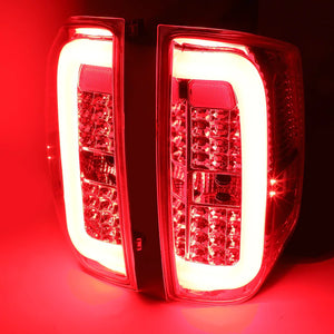DNA LED Tail Lights Toyota Tundra (14-18) w/ 3D White LED C-Tube - Cle ...