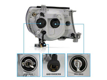 Load image into Gallery viewer, Raxiom Projector Headlights Toyota Tacoma (05-09) [Super White LED Halo] Black Housing/ Clear Lens - Default Title Alternate Image