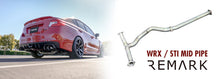 Load image into Gallery viewer, Remark Midpipe Exhaust Subaru WRX / STI (2015-2021) Dual Rear Exit - Non-resonated Alternate Image