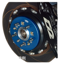 Load image into Gallery viewer, Project Kics Duralumin Wide Tread Spacer Cover - Red / Blue / Black - Blue Alternate Image