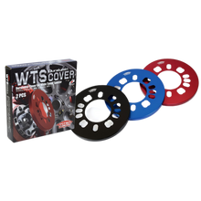 Load image into Gallery viewer, Project Kics Duralumin Wide Tread Spacer Cover - Red / Blue / Black - Red Alternate Image