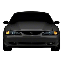 Load image into Gallery viewer, Raxiom Projector Headlights Ford Mustang SN95 (94-98) [LED Halo] Black Housing/ Smoked Lens Alternate Image