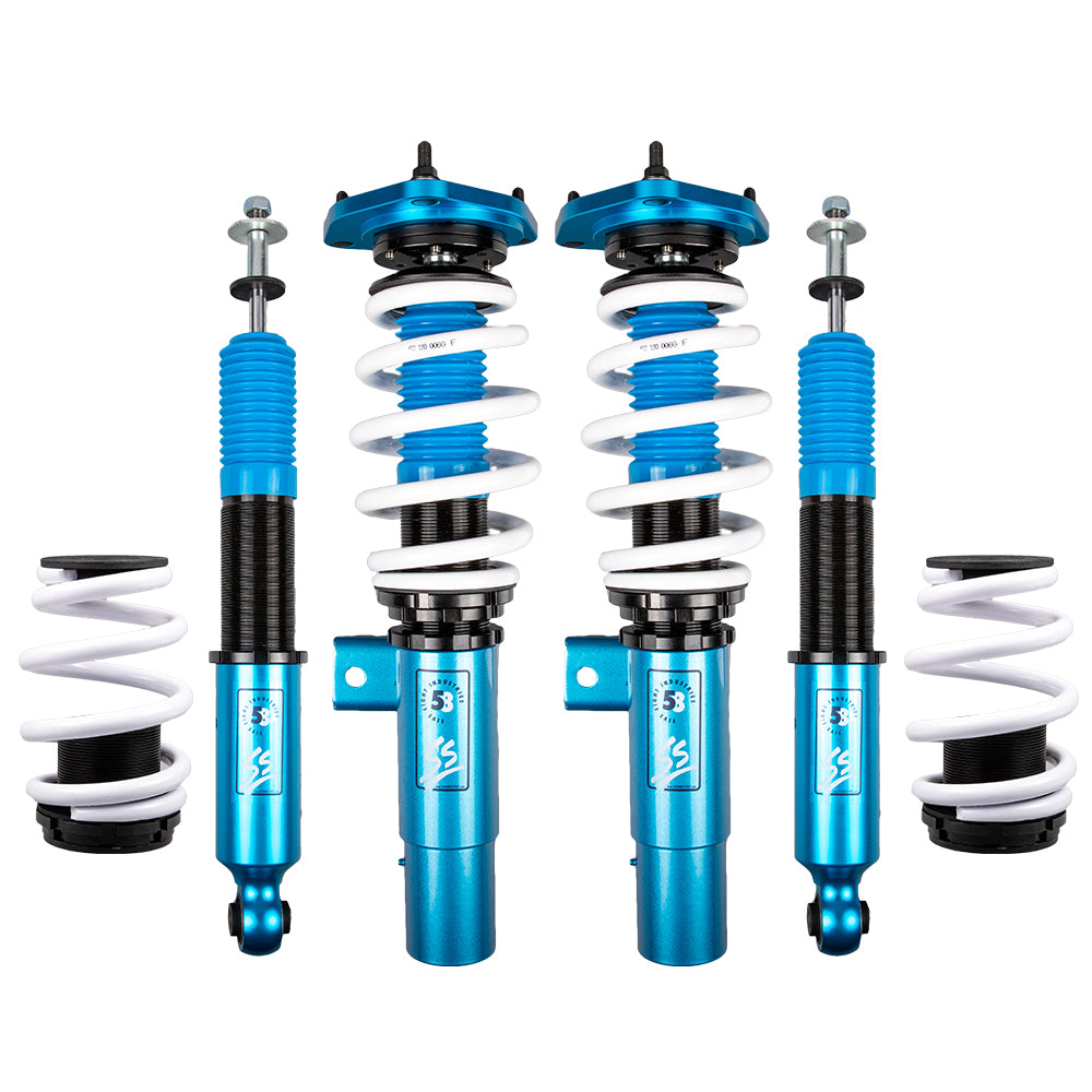 664.00 FIVE8 Coilovers VW Golf MK5 (06-09) R32 (2008) SS Sport w/ Front Camber Plates - Redline360