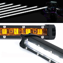 Load image into Gallery viewer, Xprite LED Light Bar w/ Amber Backlight (Single Row) Sunrise Series - 8"/20"/22"/26"/32"/42"/44"/50" - 8" Alternate Image