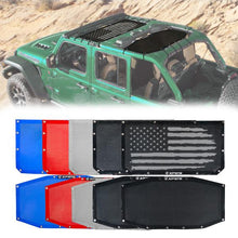 Load image into Gallery viewer, Xprite Top Mesh Sun Shade Jeep Wrangler JLU 4 Door (2018-2020) Blue/Flag/Grey/Red - Blue Alternate Image