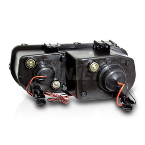 109.29 Winjet Projector Headlights Acura Integra (1994-1997) Halo LED - Black or Chrome - Redline360