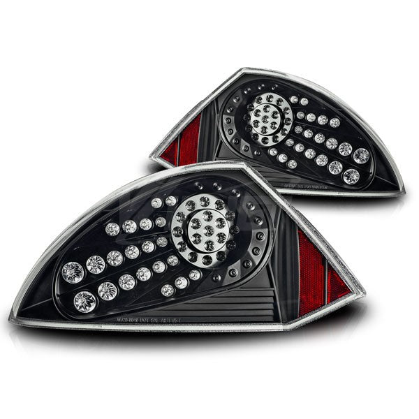 99.59 Winjet LED Tail Lights Mitsubishi Eclipse 3G (2001-2005) Black / Smoke - Redline360