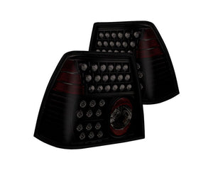 137.99 Winjet LED Tail Lights VW Jetta (1999-2005) Black / Smoke - Redline360