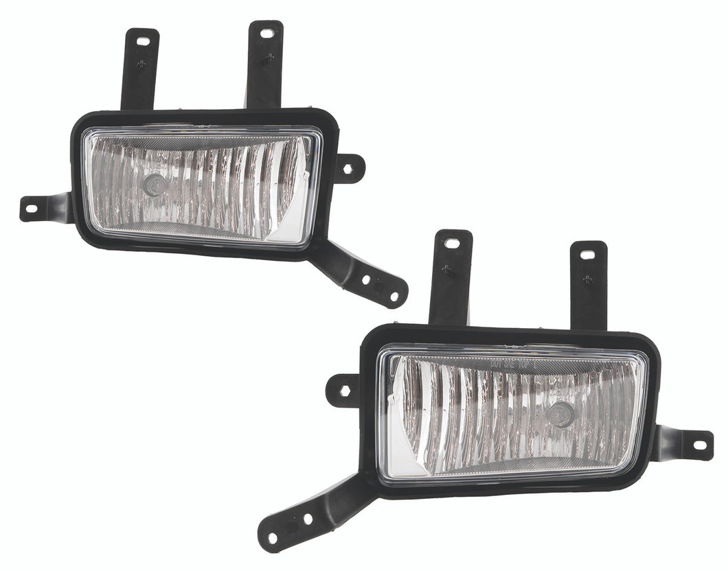 V-Spec Clear Bumper Fog Lights For Chevy Suburban/Tahoe 2000-2006 - Pair