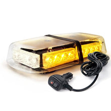 Load image into Gallery viewer, Xprite Beta Series 12W LED Rooftop Strobe Light with Magnetic Base - Blue/Red/Red-Blue/White/White-Amber/Amber - White-Amber Alternate Image