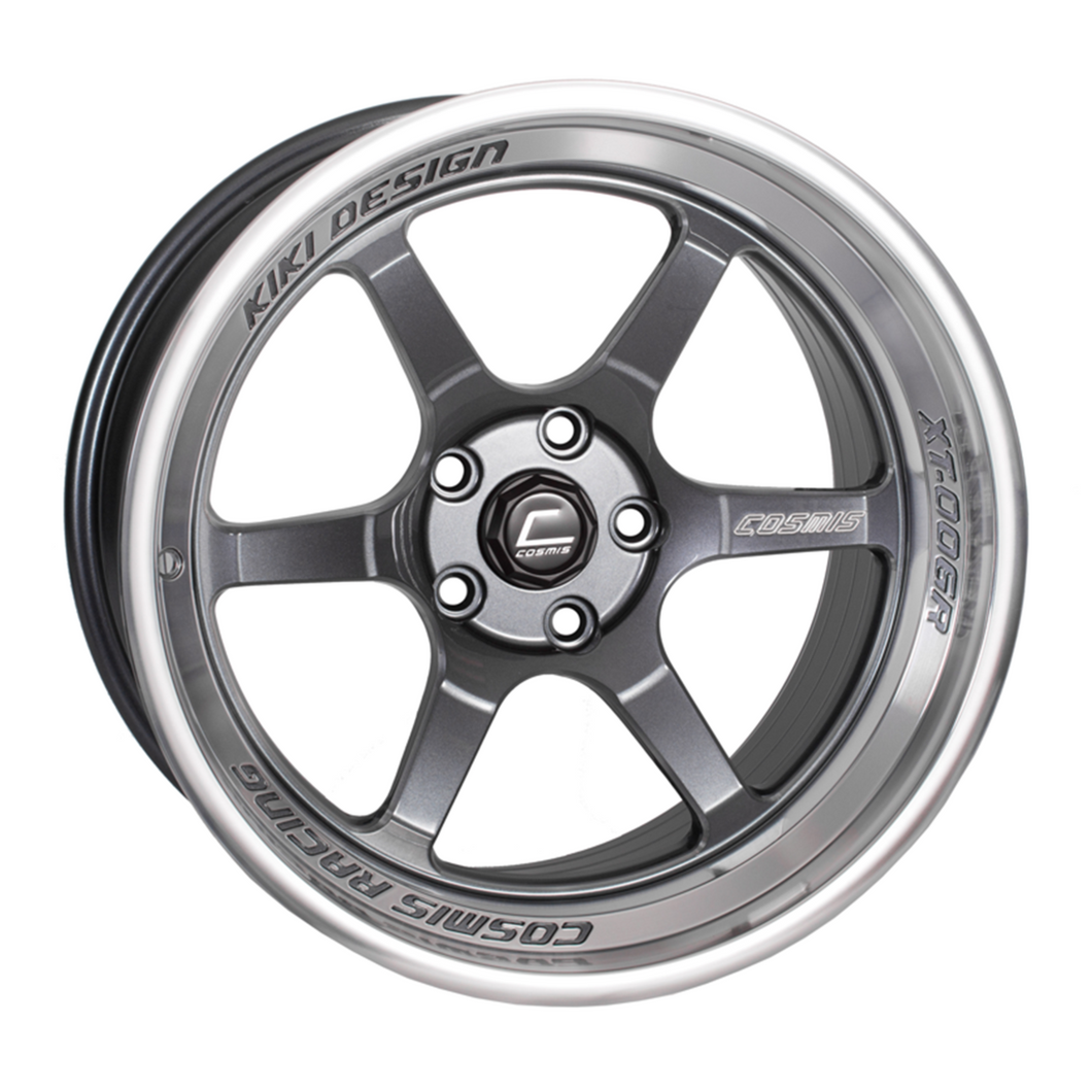 346.50 Cosmis Racing XT-006R Wheels (18x11) [Gunmetal w/ Machined Lip +8mm Offset] 5x114.3 - Redline360