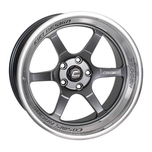 320.00 Cosmis Racing XT-006R Wheels (18x9.5) [Gunmetal w/ Machined Lip +10mm Offset] 5x114.3 - Redline360