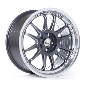 297.00 Cosmis Racing XT-206R Wheels (18x9) [Gunmetal w/ Polished Lip +33mm Offset] 5x100 - Redline360