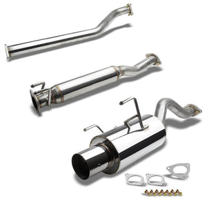 DNA Exhaust Acura RSX Type-S (02-06) Catback w/ 4" N1 Muffler Tip Polished / Blue Burnt